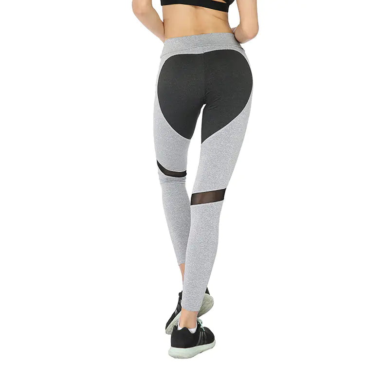 Mesh Panel Yoga Leggings for Activewear (Model 3054)