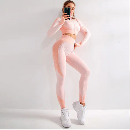 Seamless Yoga Set for Women - Fitness Activewear