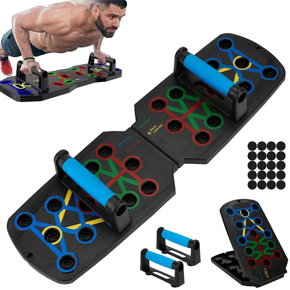28 in 1 Push Up Rack Board System Fitness Workout Train Home Gym Exercise Stands